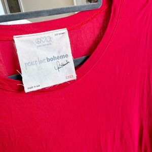 Peace Love World Burgundy Maxi Cotton Beach Dress